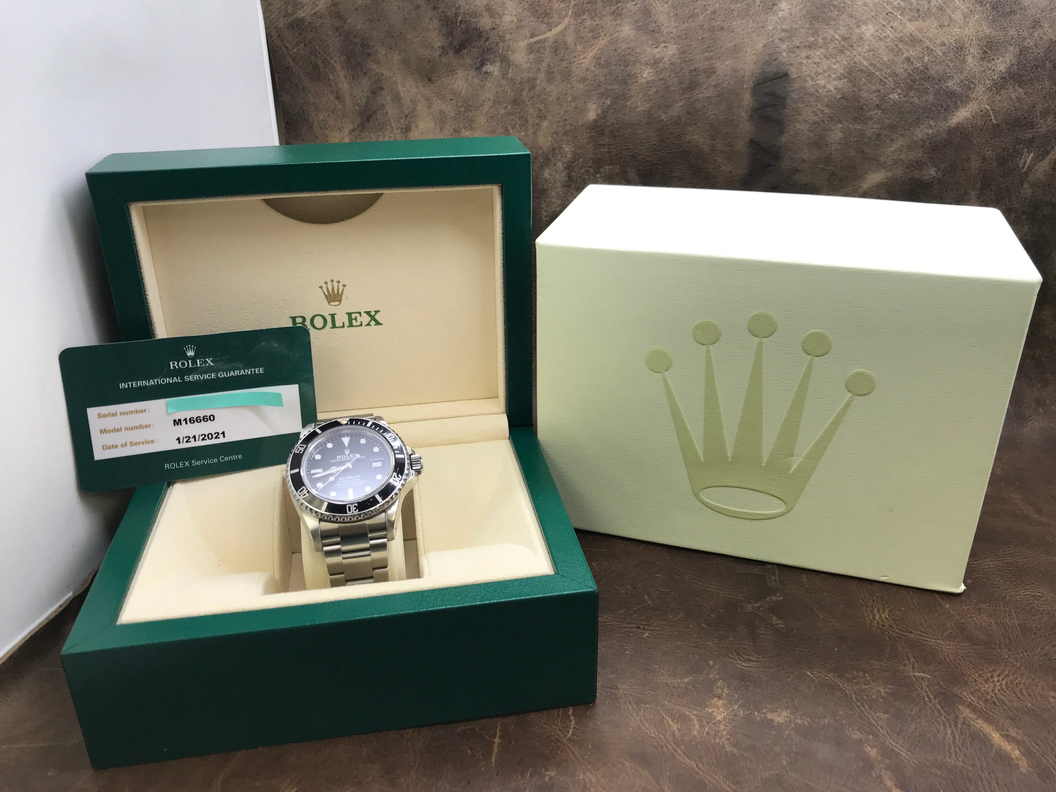 Rolex Sea-Dweller Triple Six 16660 Black Dial Automatic Men's Watch