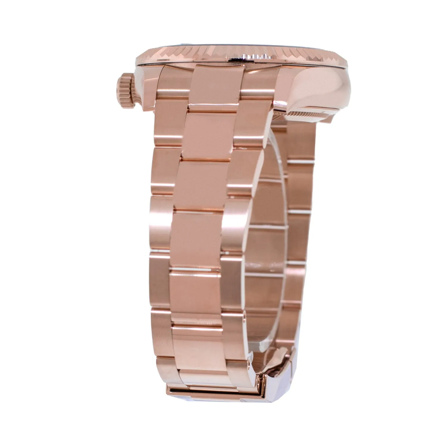Rolex Sky-Dweller 42mm Everose Gold Blue Index Dial Fluted Bezel 336935