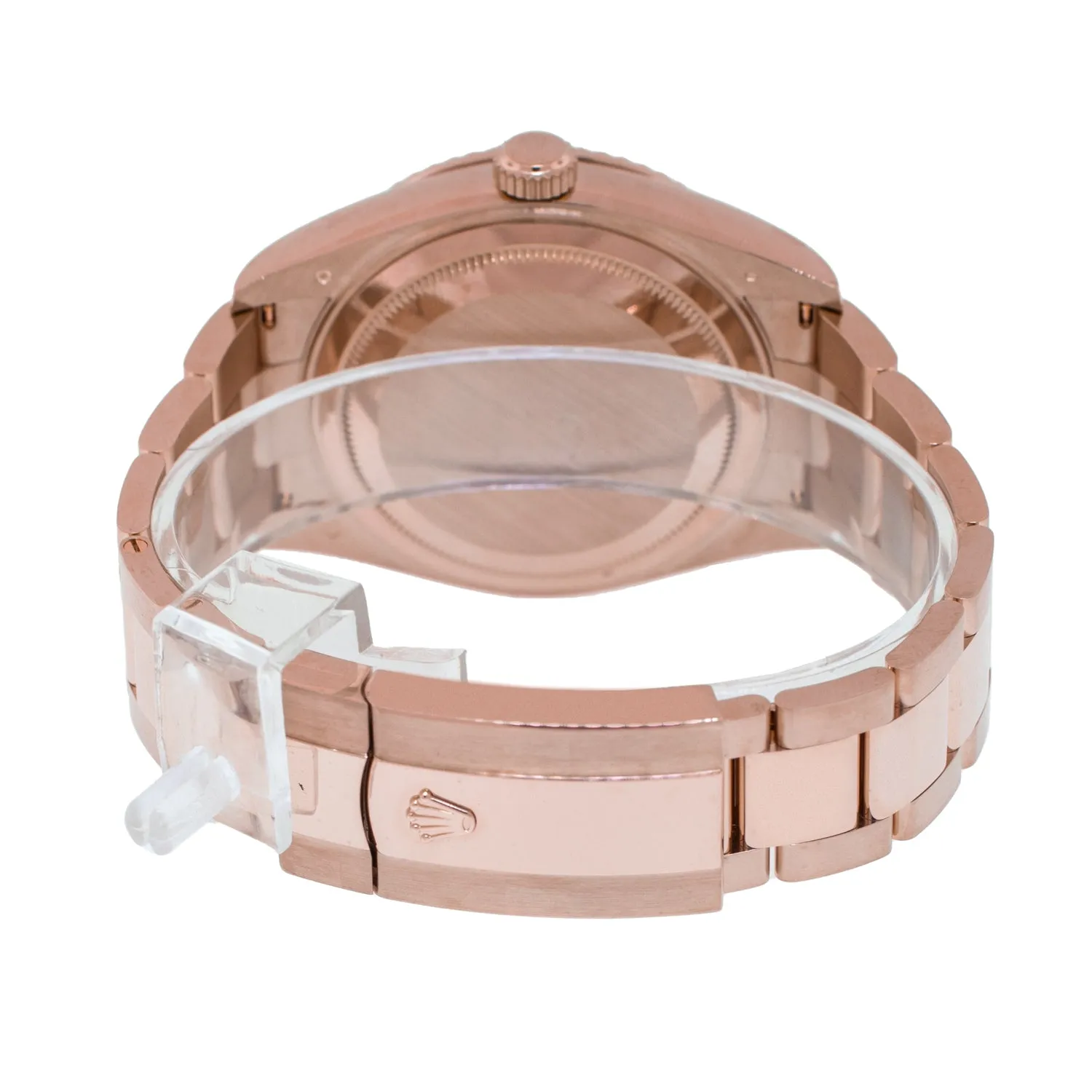 Rolex Sky-Dweller 42mm Everose Gold Blue Index Dial Fluted Bezel 336935