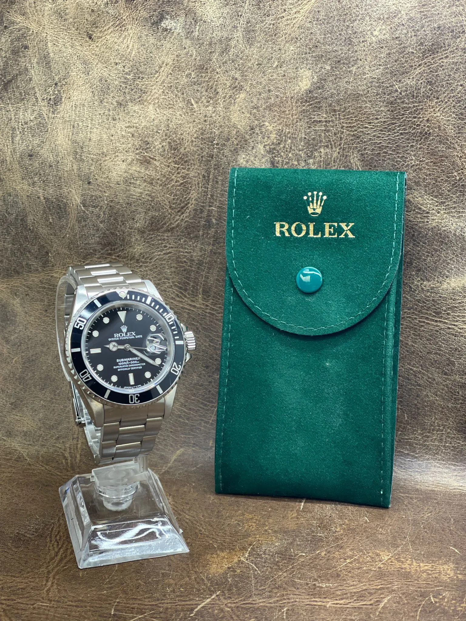 Rolex Submariner Date 16610 Black Dial Automatic Men's Watch