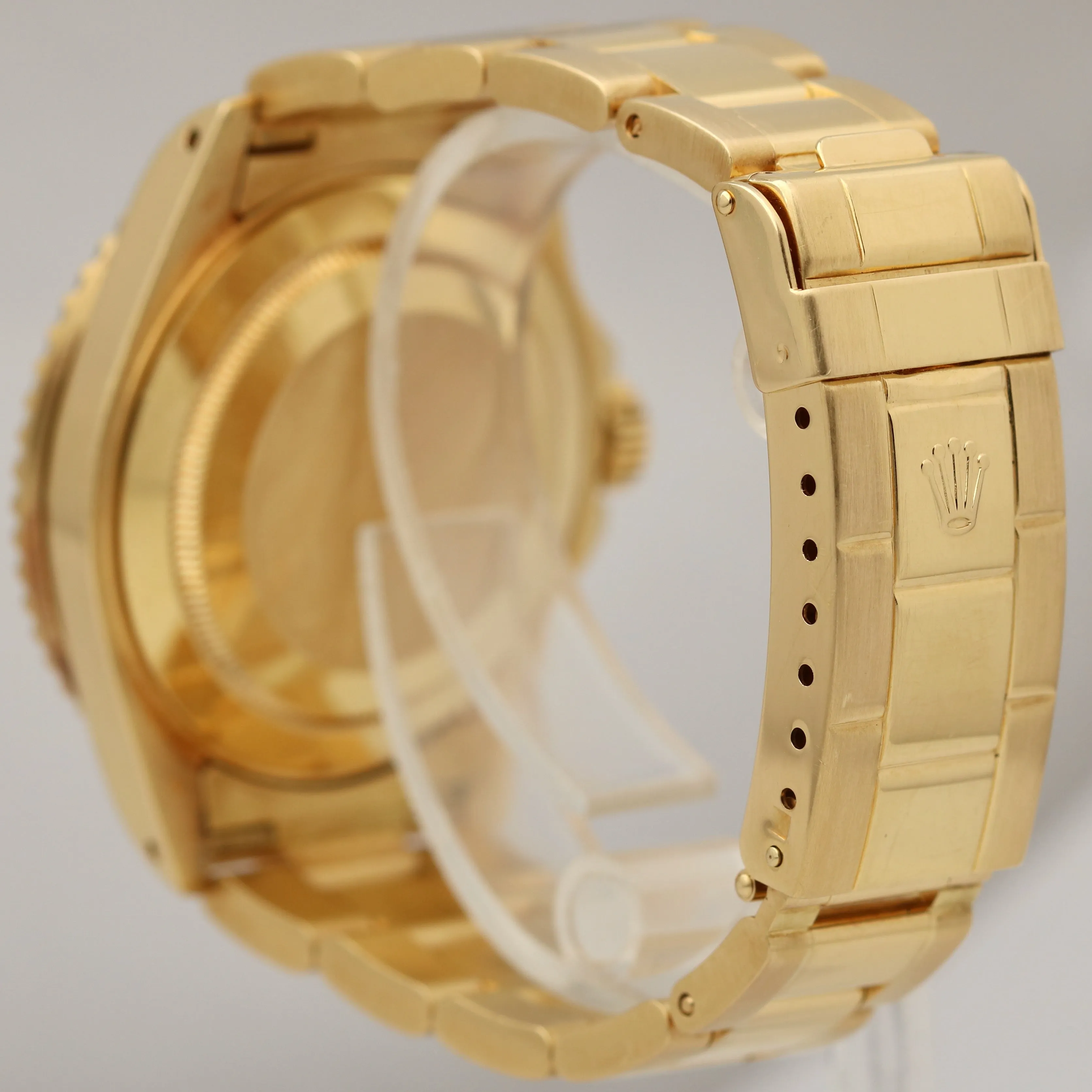 Rolex Submariner Date 18K Yellow Gold BLUE 40mm Automatic Dive 16618 Watch
