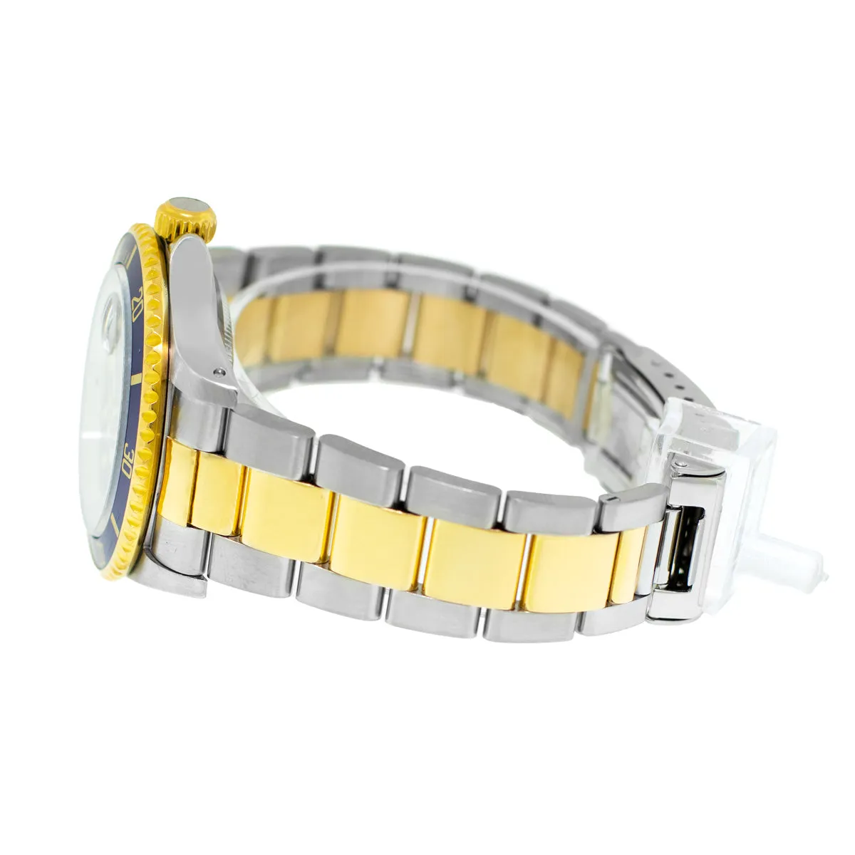 Rolex Submariner Date 40mm Yellow Gold & Steel Blue Dial & Blue Bezel 16613