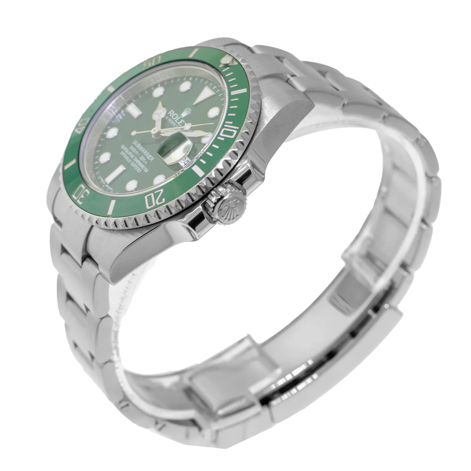 Rolex Submariner Date "The Hulk" 40mm Stainless Steel Green Dial & Green Bezel 116610LV Papers