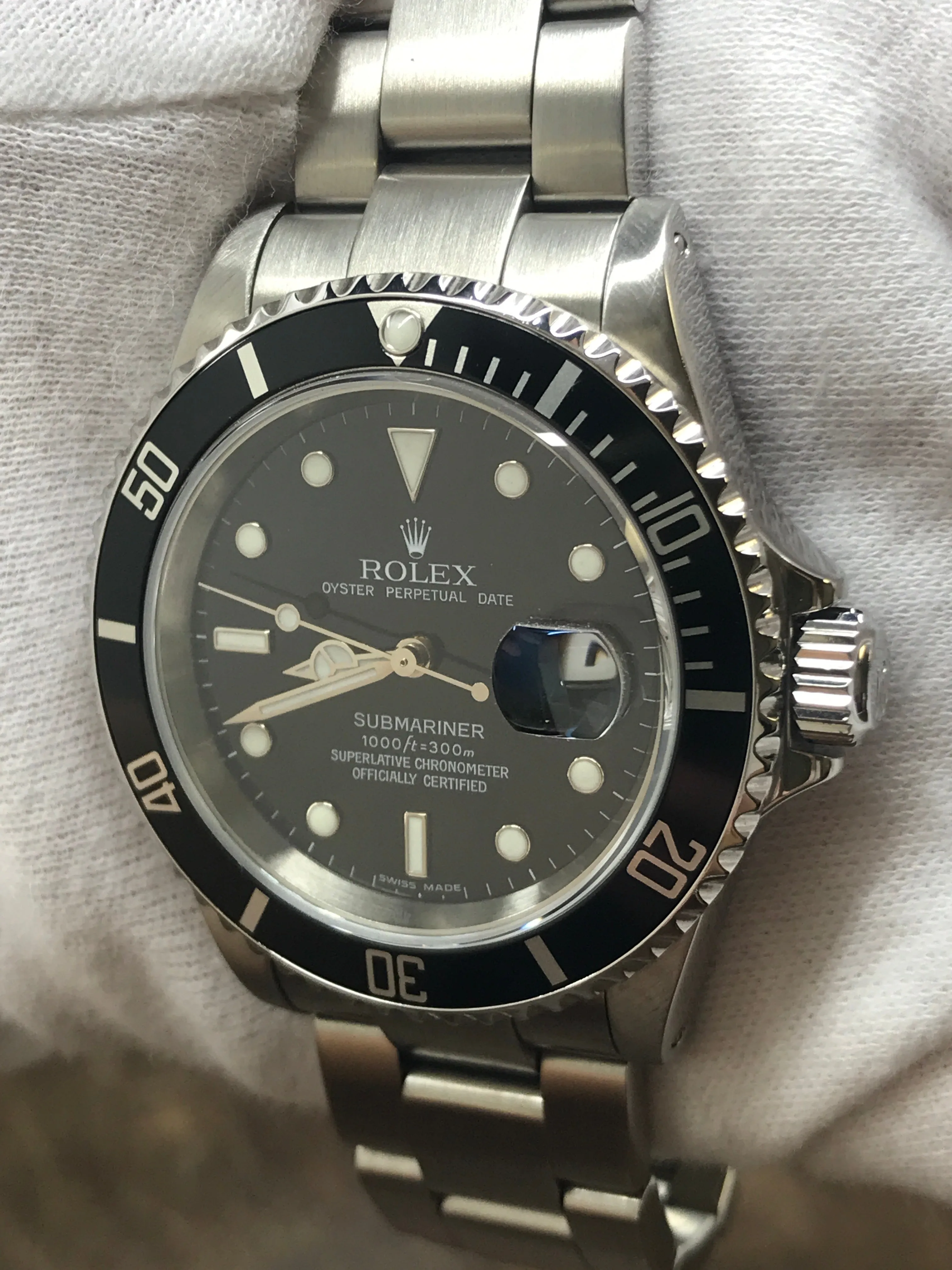 Rolex Submariner Date SEL 16610 Black Dial Automatic Men's Watch