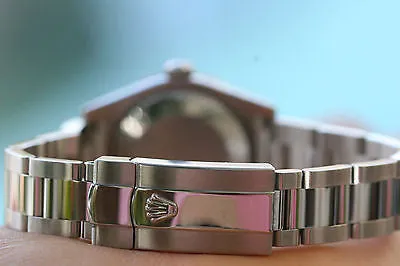 ROLEX WATCH MENS LADIES MIDSIZE 31mm DATEJUST 178240 STAINLESS STEEL DIAMOND