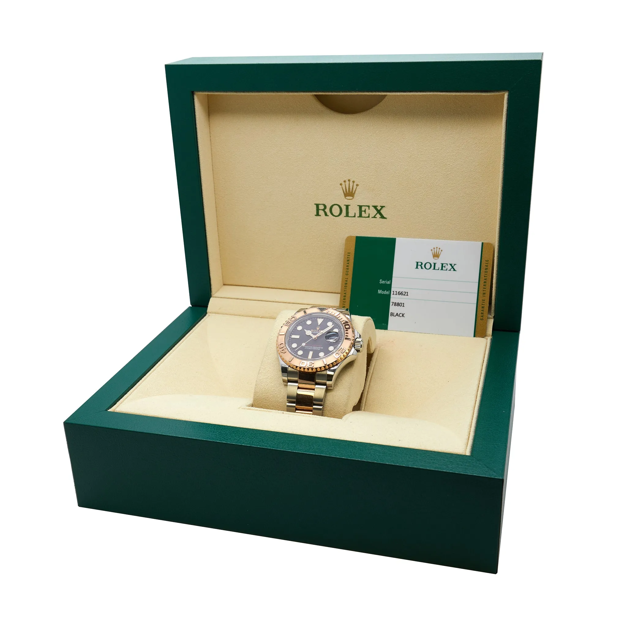 Rolex Yacht-Master 116621 Black Dial Automatic Men's Watch