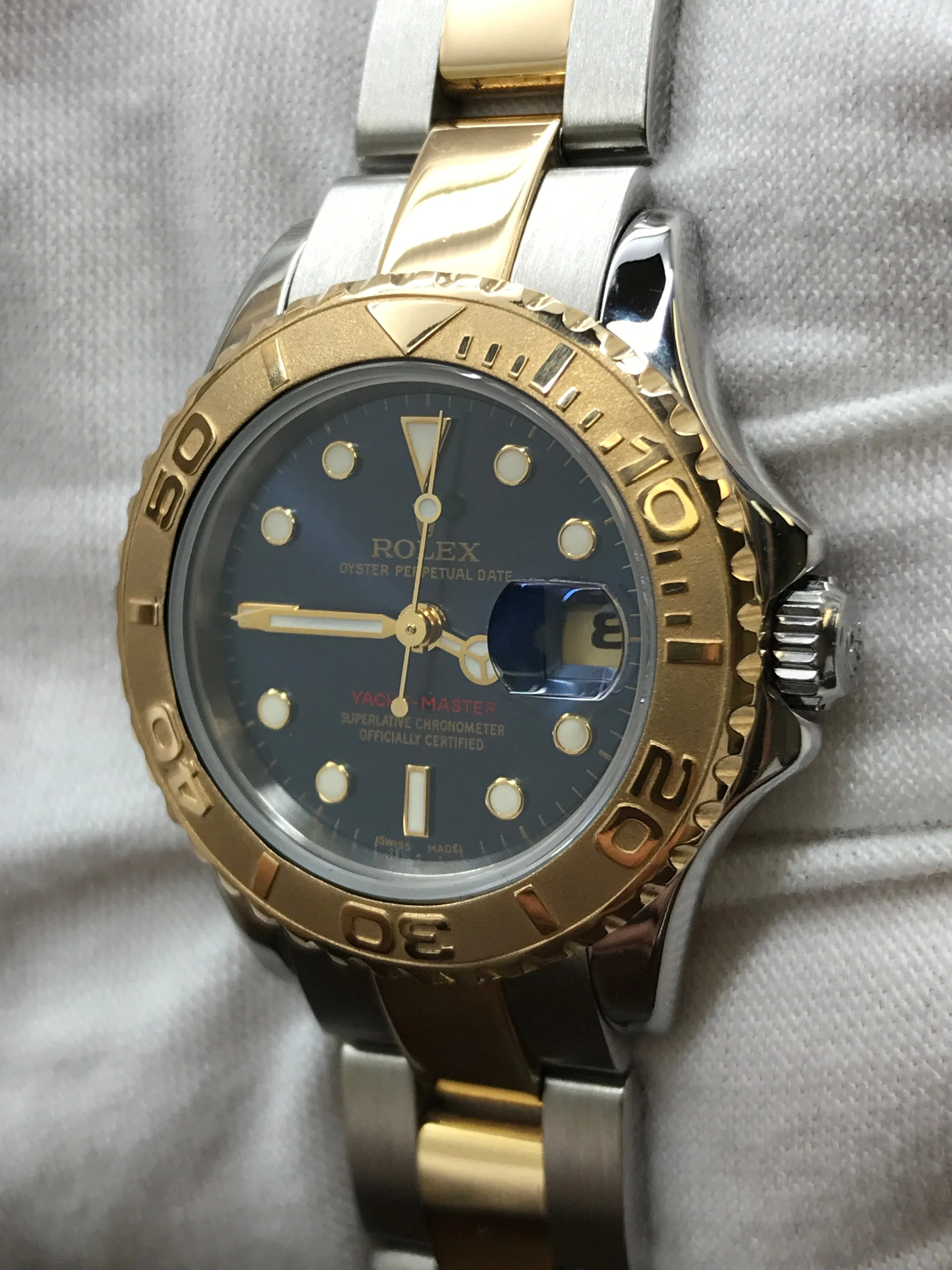 Rolex Yacht Master 29mm 169623 Blue Dial Automatic  Women's Watch