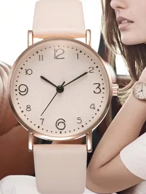 Round Pointer Quartz Watch
