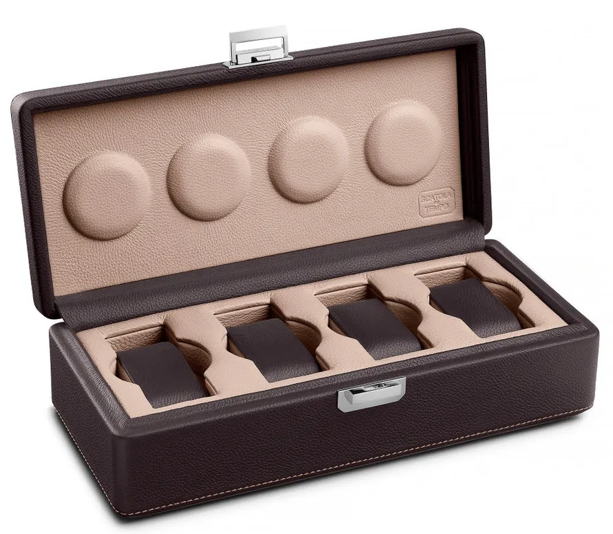 Scatola del Tempo Watch Case Valigetta 4 Bi Colour