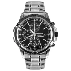 Seiko Chronograph Solar SSC147P1 SSC147 SSC147P Alarm Watch