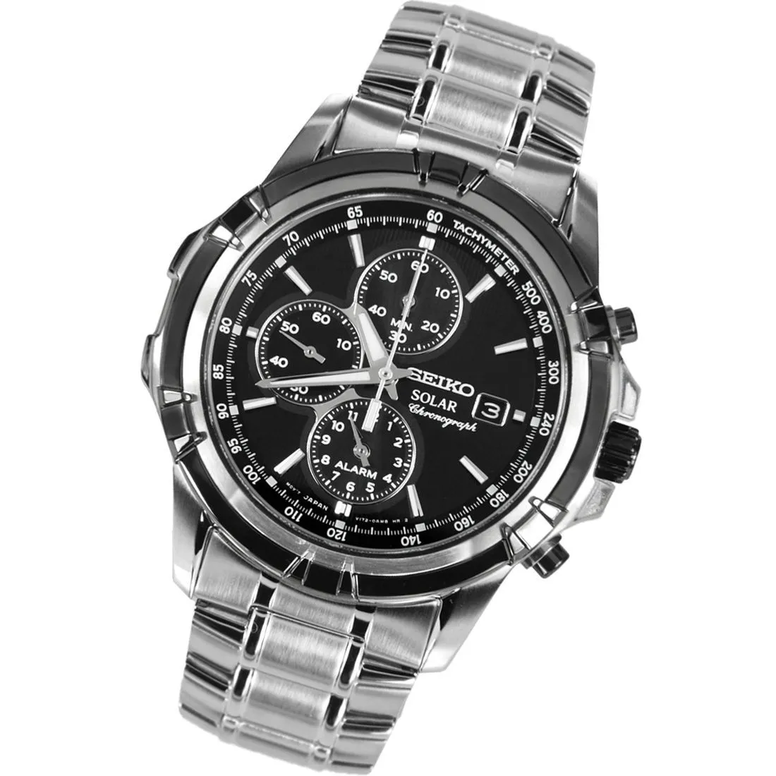 Seiko Chronograph Solar SSC147P1 SSC147 SSC147P Alarm Watch