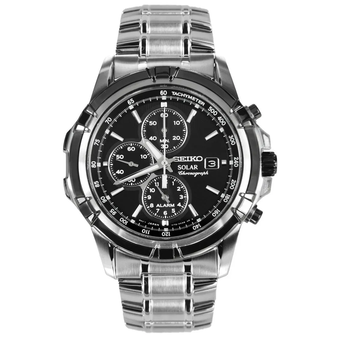 Seiko Chronograph Solar SSC147P1 SSC147 SSC147P Alarm Watch