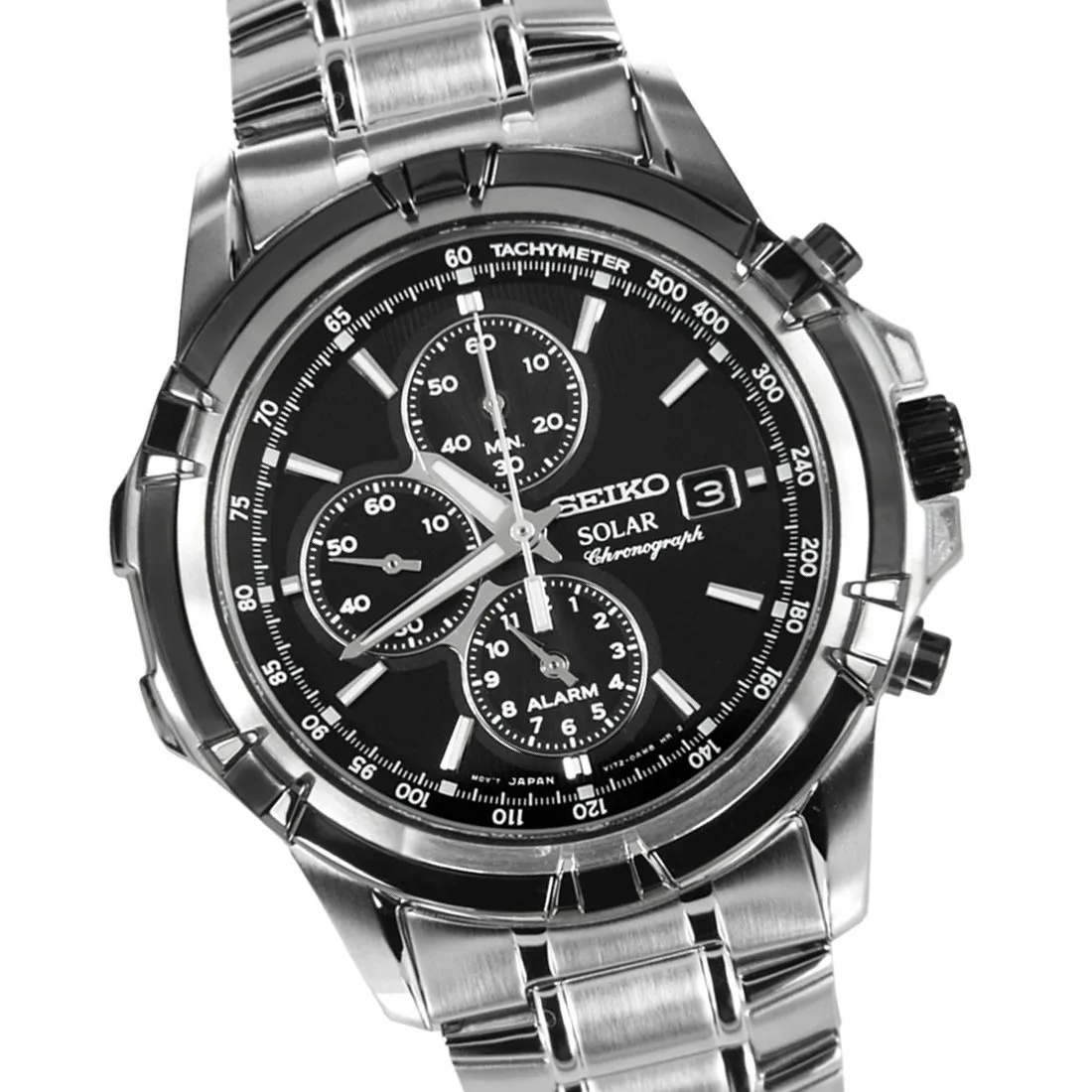 Seiko Chronograph Solar SSC147P1 SSC147 SSC147P Alarm Watch