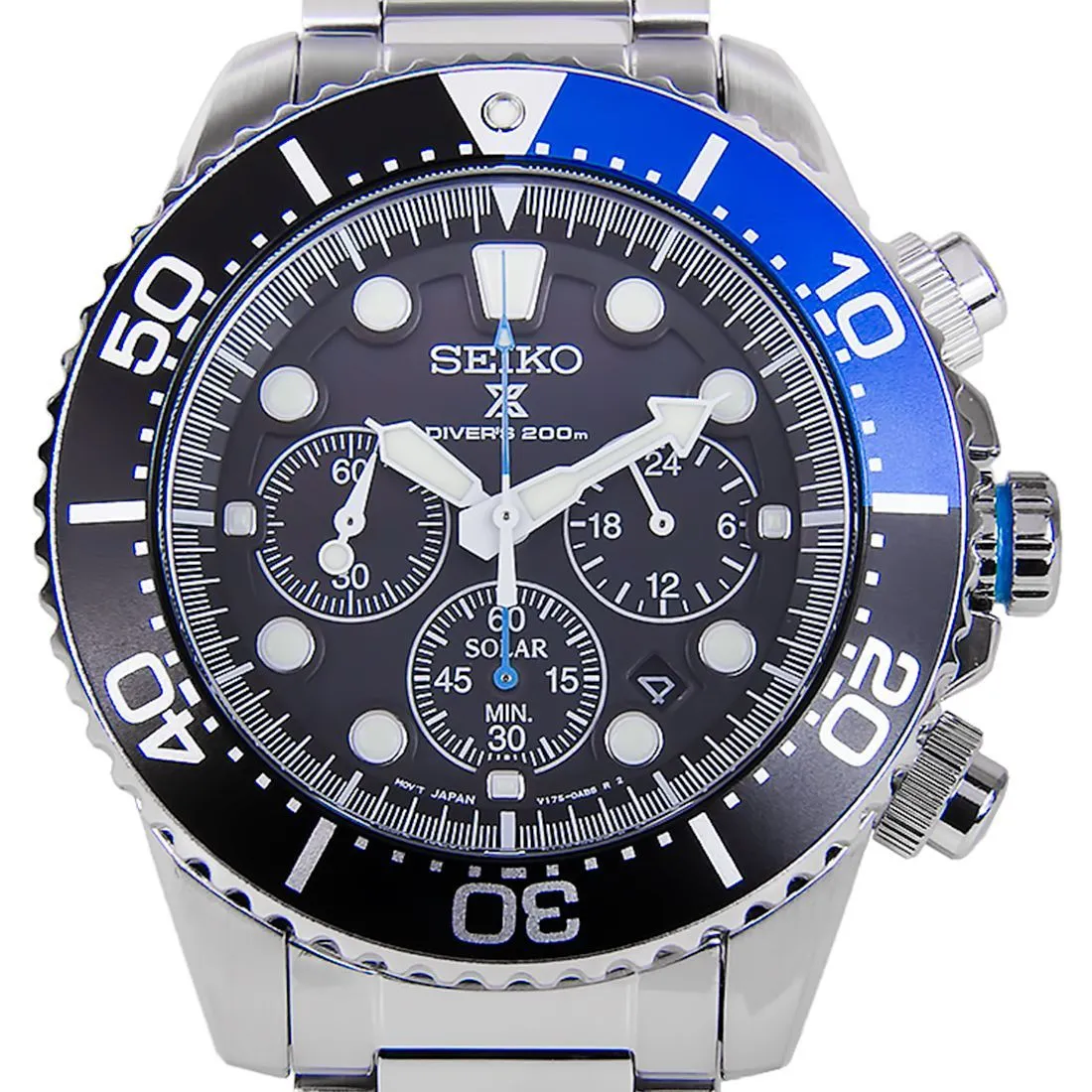 Seiko Prospex Solar Chronograph SSC017P1 SSC017 SSC017P Sports Watch