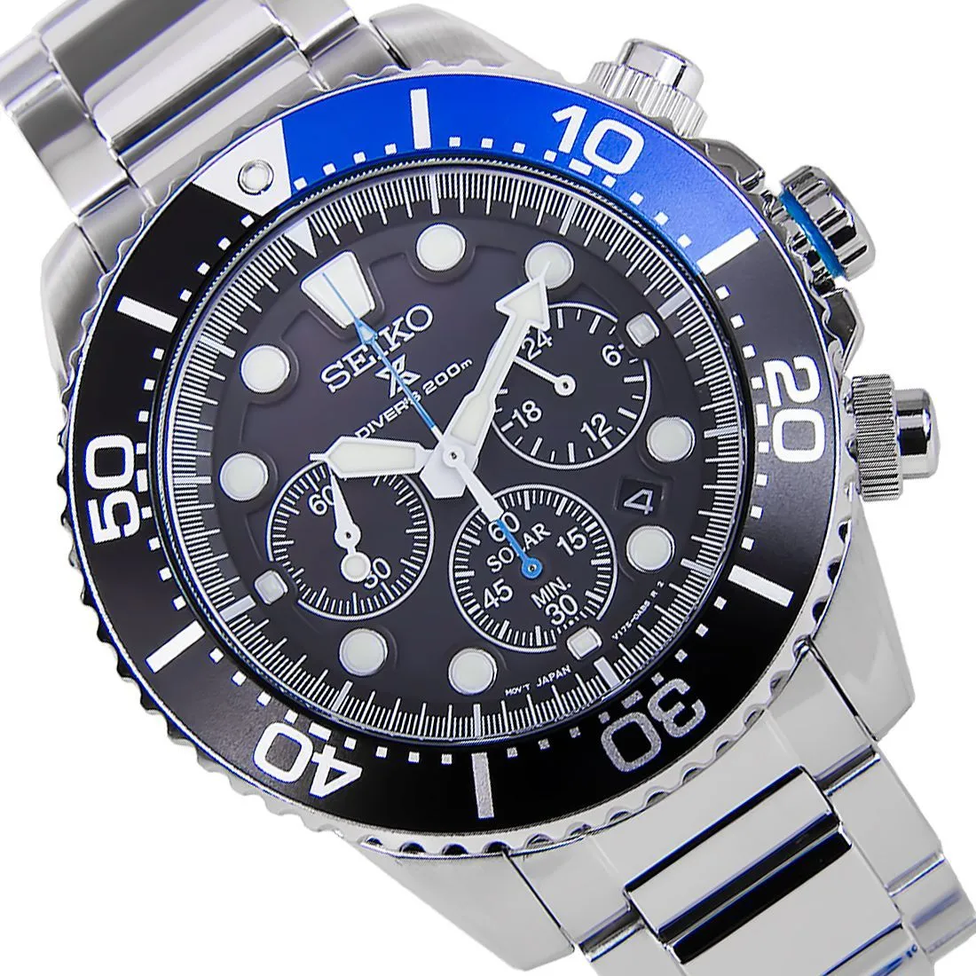 Seiko Prospex Solar Chronograph SSC017P1 SSC017 SSC017P Sports Watch