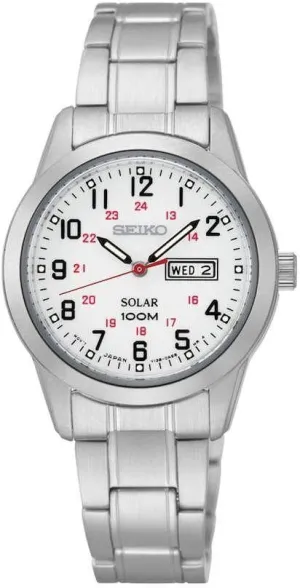 Seiko Solar Silvertone Women's Watch SUT167