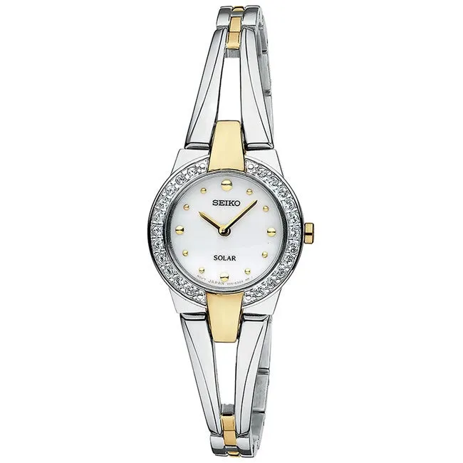 Seiko Women's SUP206 Two Tone Quartz Stainless Steel Casual Watch