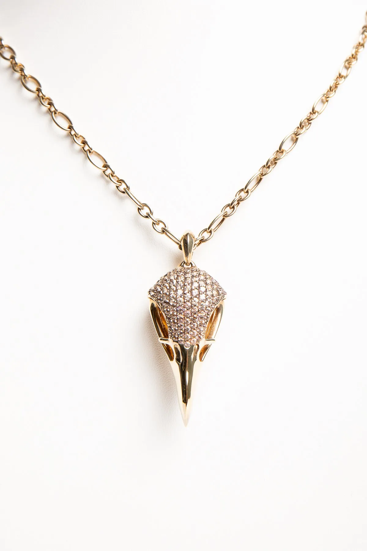 SHAUN LEANE | GOLD PLATED TOPAZ LARGE EAGLE NECKLACE