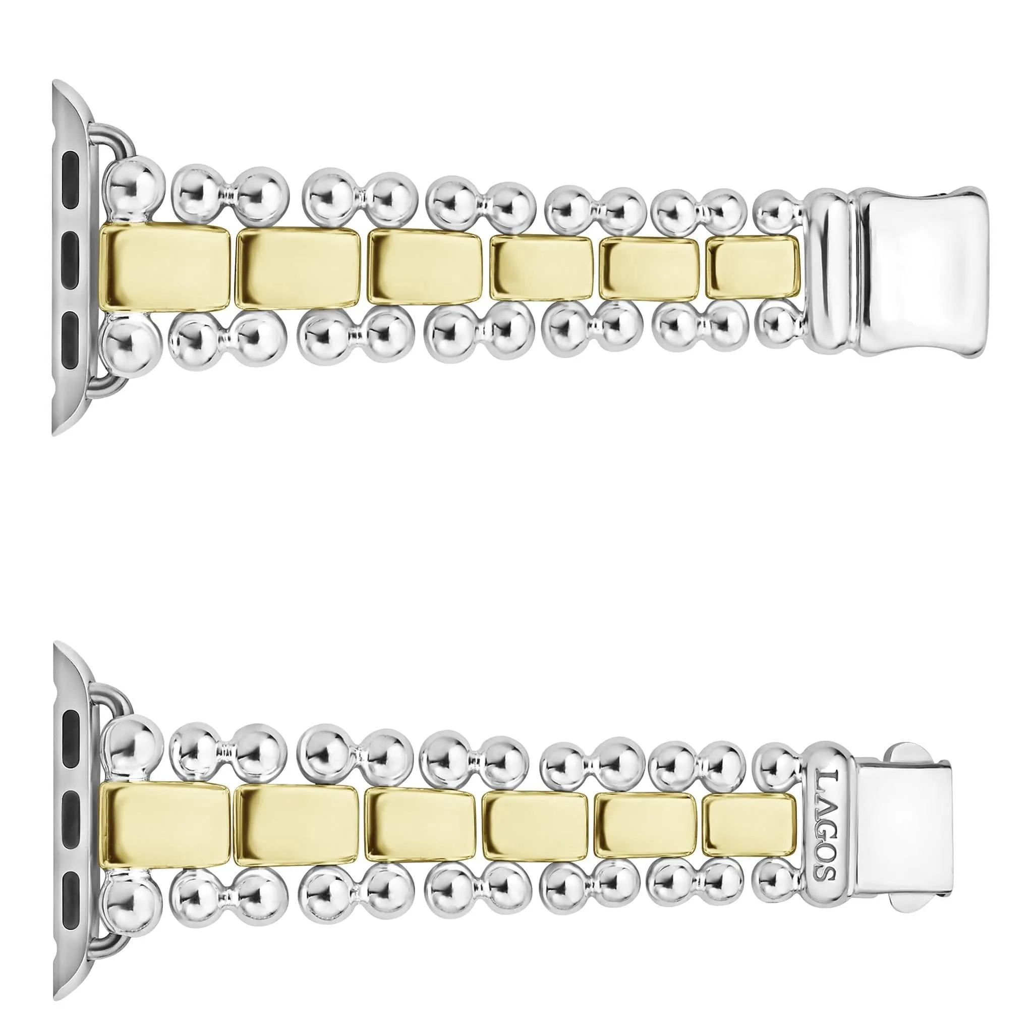 Smart Caviar 18K Gold and Sterling Silver Watch Bracelet-38-45mm