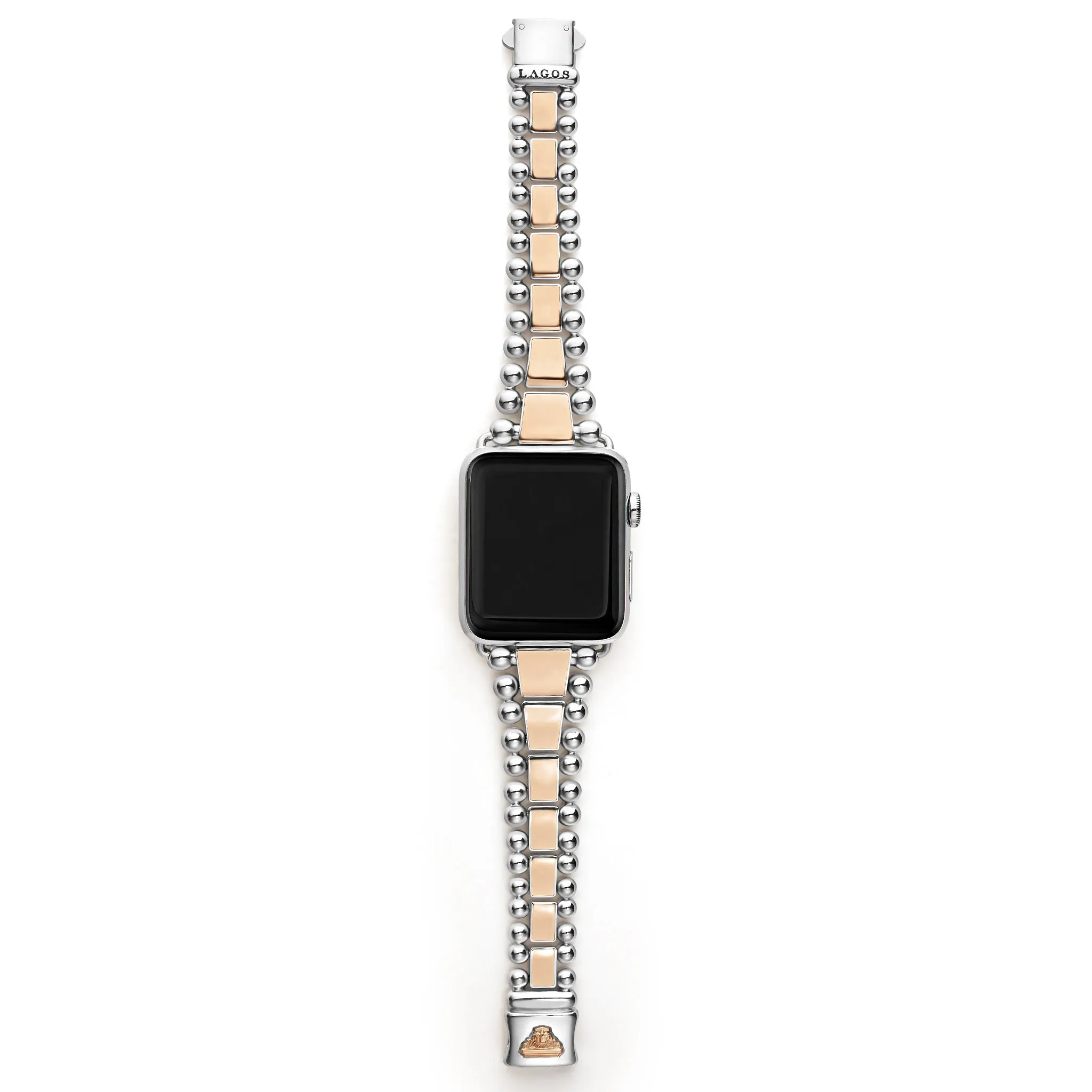 Smart Caviar 18K Rose Gold and Stainless Steel Watch Bracelet-42-49mm