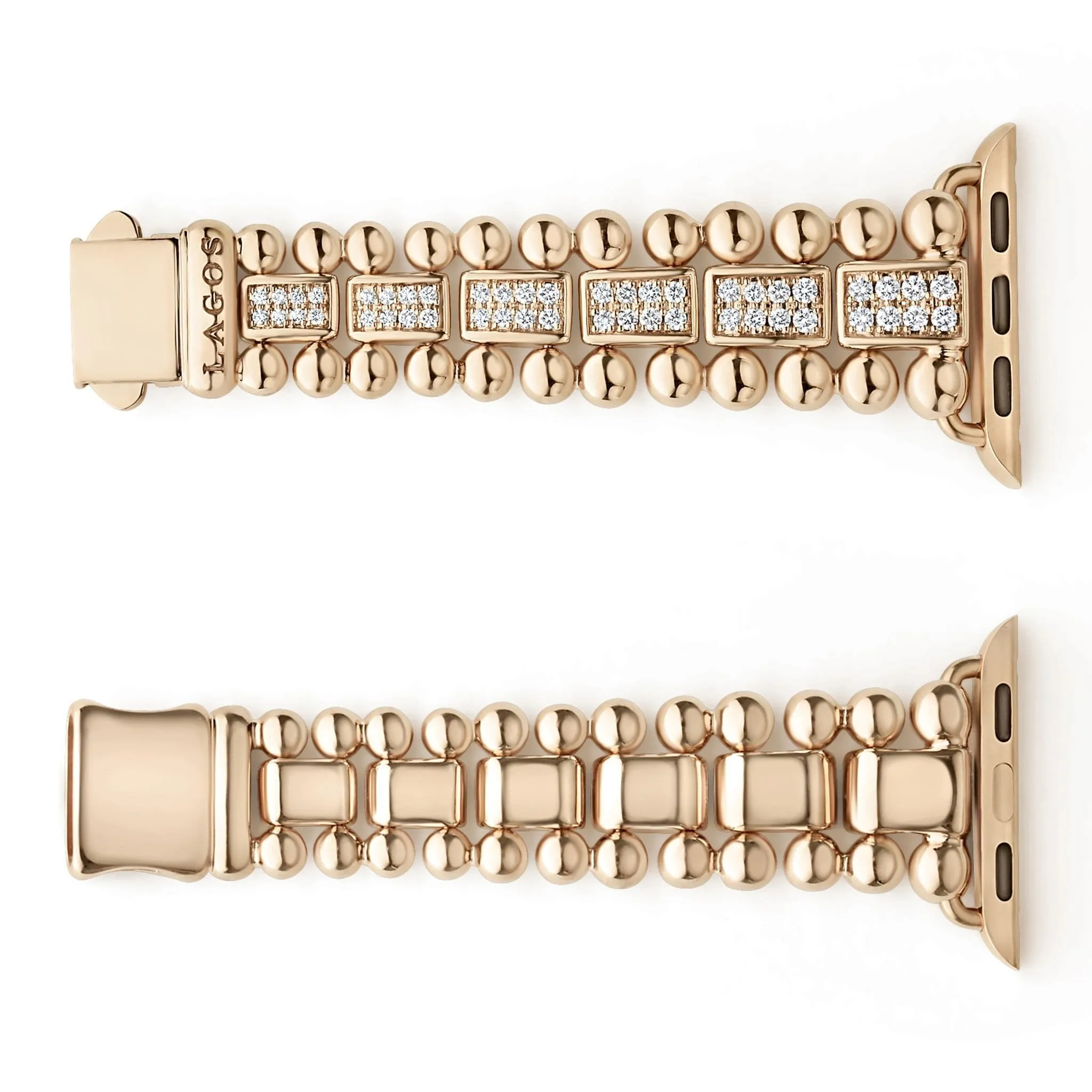 Smart Caviar 18K Rose Gold Full Diamond Watch Bracelet-38-45mm
