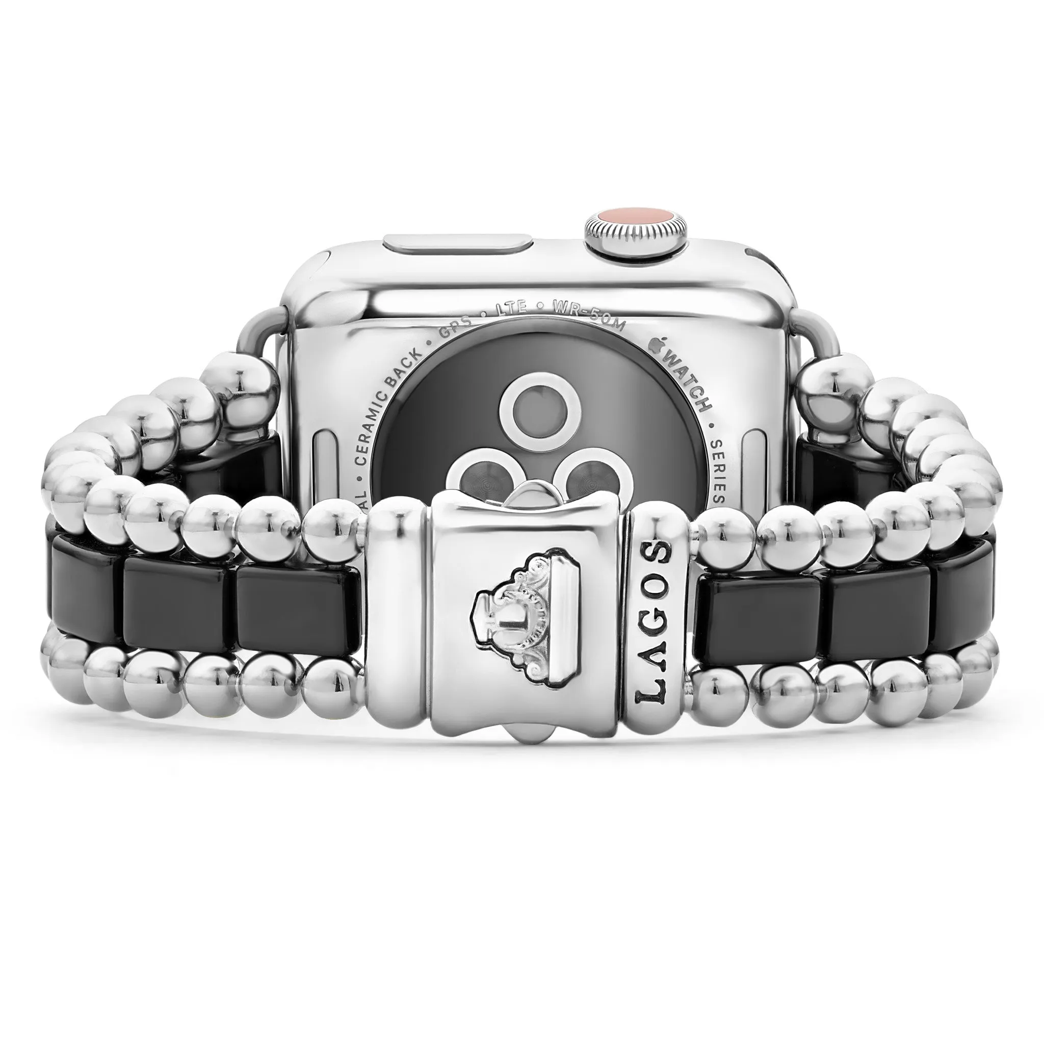 Smart Caviar Black Ceramic and Stainless Steel Watch Bracelet-38-45mm