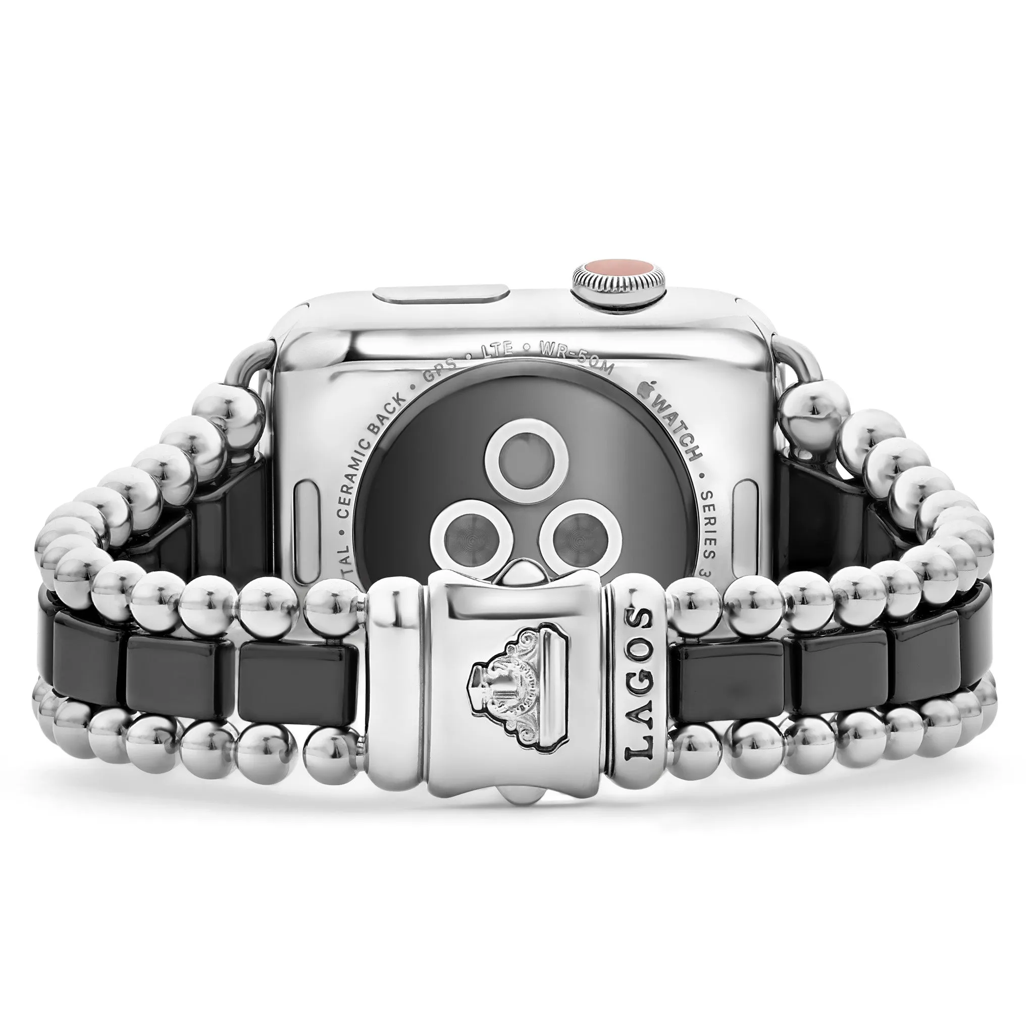 Smart Caviar Black Ceramic and Stainless Steel Watch Bracelet-42-49mm