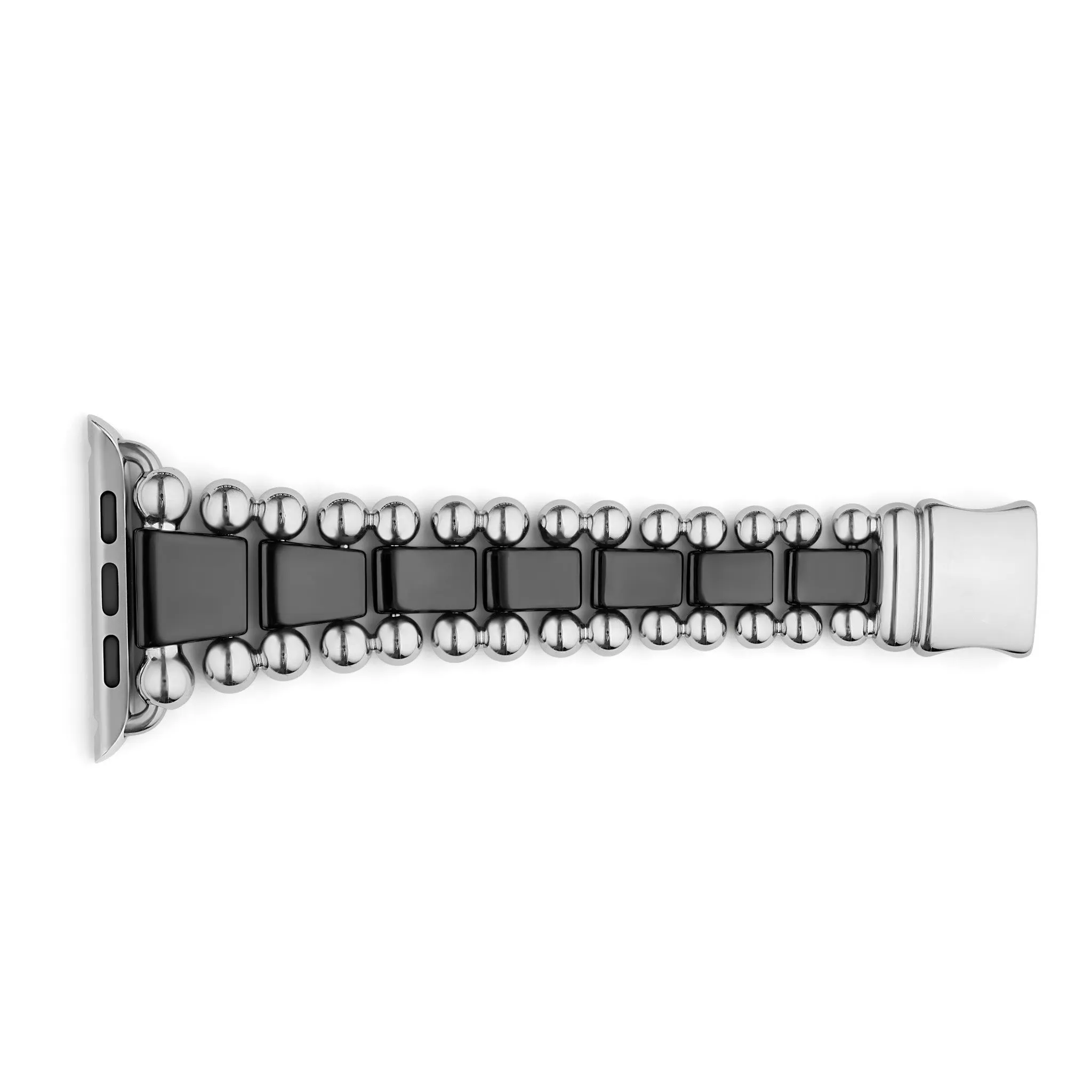 Smart Caviar Black Ceramic and Stainless Steel Watch Bracelet-42-49mm