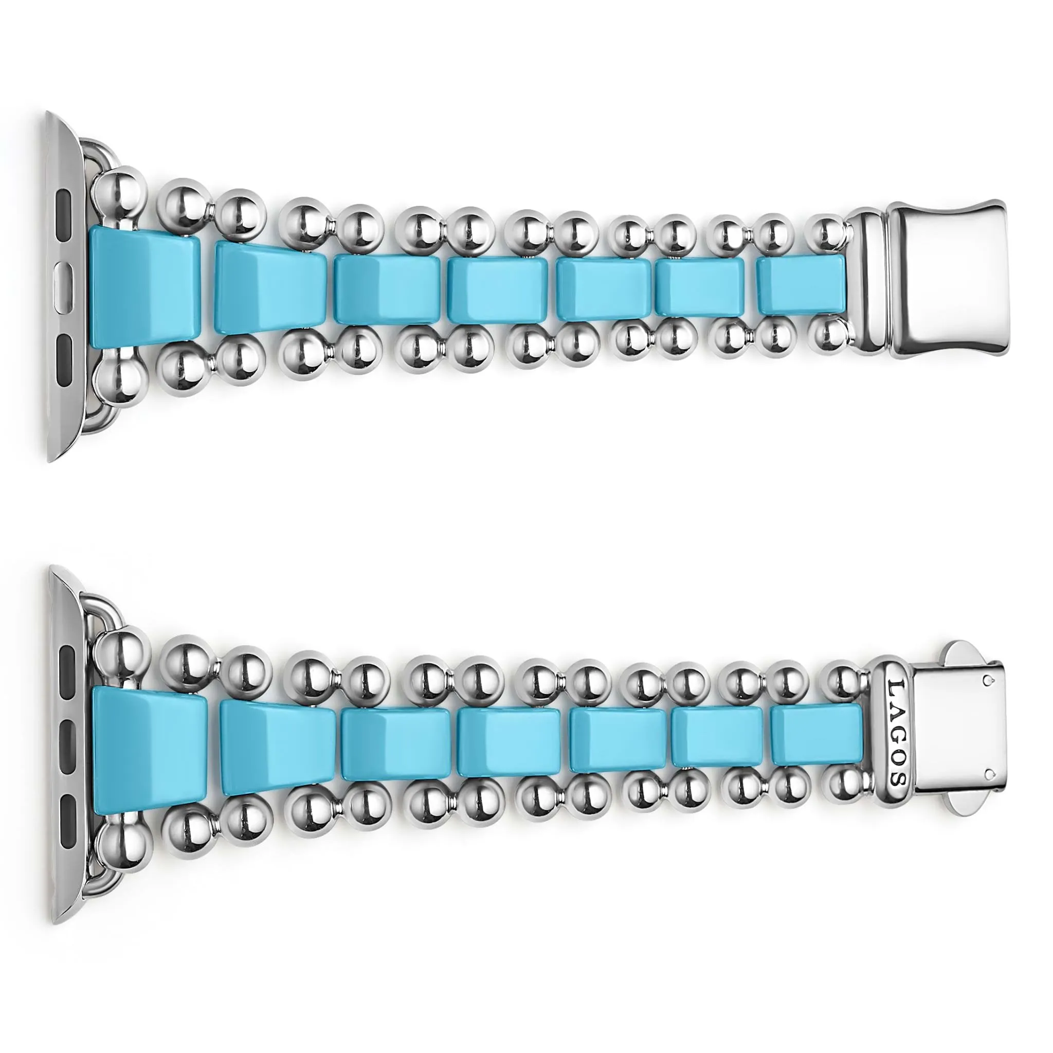 Smart Caviar Blue Ceramic and Stainless Steel Watch Bracelet-42-49mm