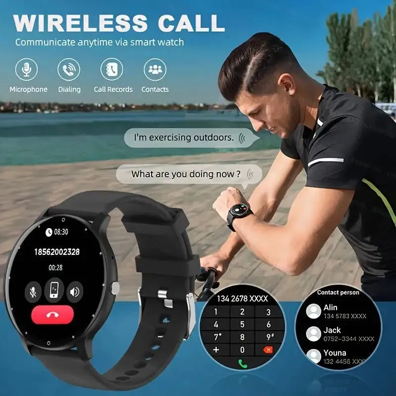 Smart watch, wireless calling/dial, multi-Sport mode, calling reminder and rejection,for iPhone/Andriod