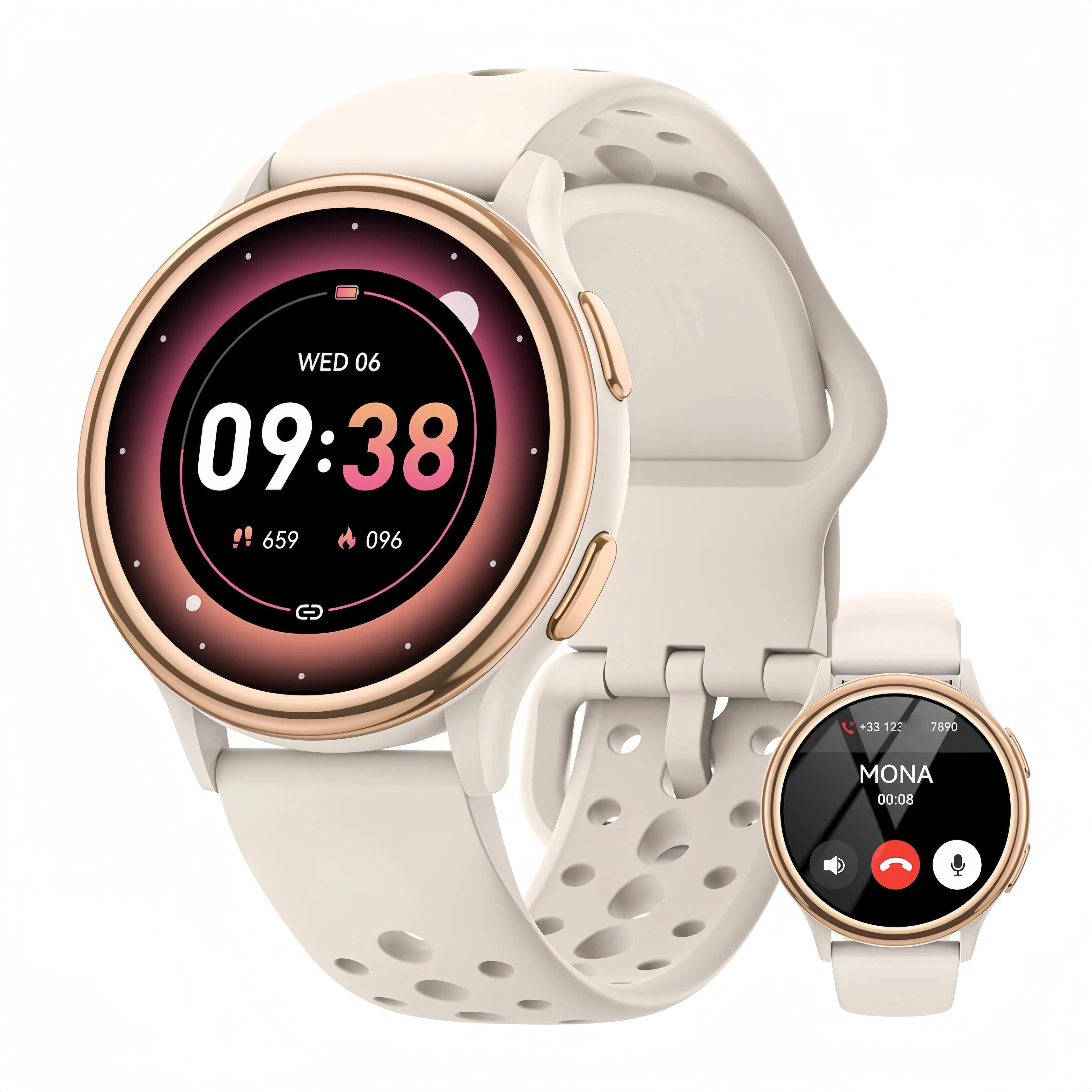 Smart Watches for Women [400 Watch Faces/Calls/Female Health], 1.27" Fitness Tracker Smartwatch for iPhone ＆ Android, Activity T
