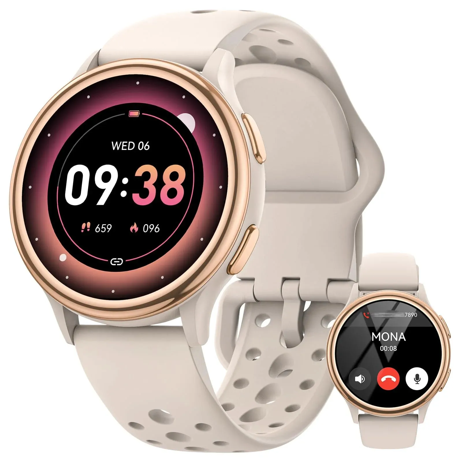 Smart Watches for Women [400 Watch Faces/Calls/Female Health], 1.27" Fitness Tracker Smartwatch for iPhone ＆ Android, Activity T
