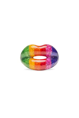 SOLANGE | RAINBOW GLITTER HOTLIPS RING