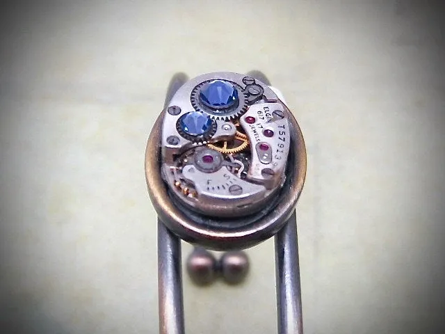 Steampunk Bracelet - In the Works - Steampunk watch parts cuff - bracelet - Repurposed art made by Steampunkjunq - steampunk jewelry