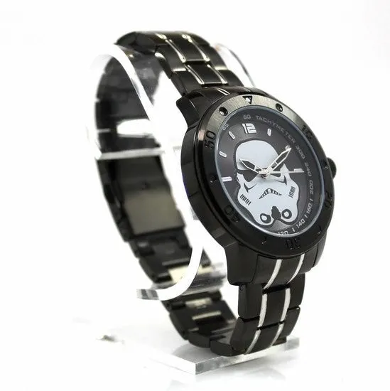 Stormtrooper Stainless Steel Mens Star Wars Watch with Black Two-toned Bracelet (STM2106)