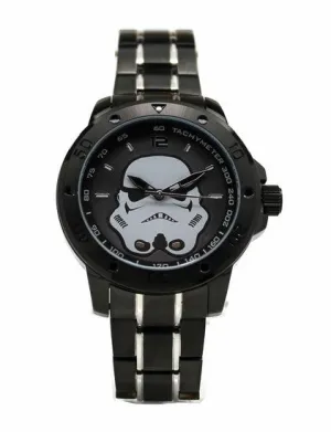 Stormtrooper Stainless Steel Mens Star Wars Watch with Black Two-toned Bracelet (STM2106)