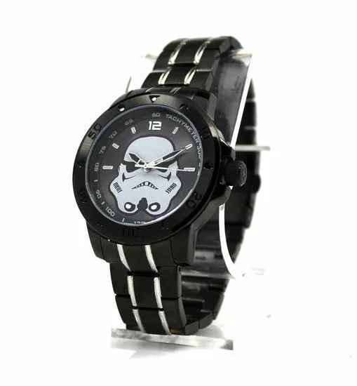 Stormtrooper Stainless Steel Mens Star Wars Watch with Black Two-toned Bracelet (STM2106)
