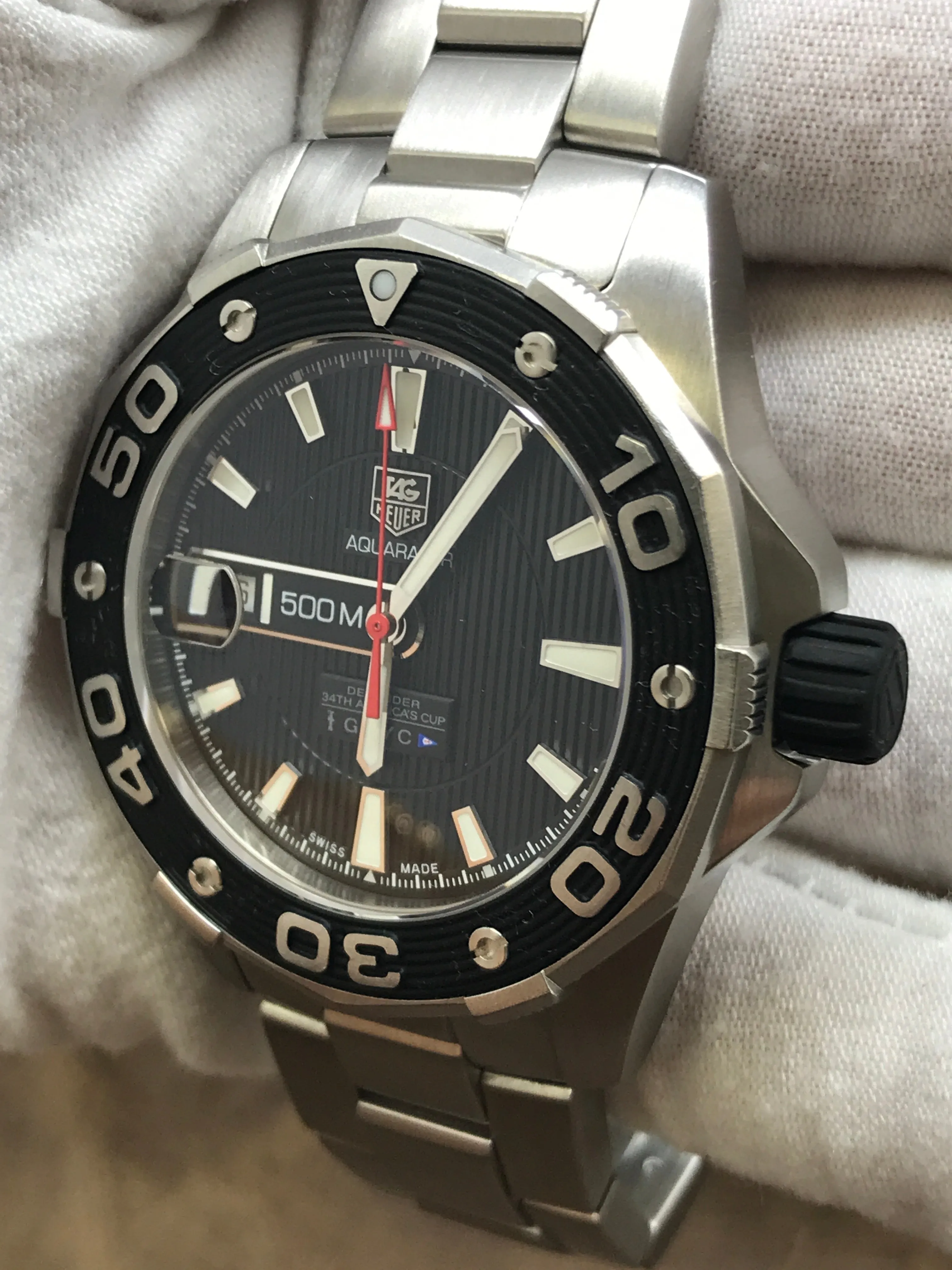 TAG Heuer Aquaracer Defender WAJ2119.FT6015 Black Dial Automatic Men's Watch