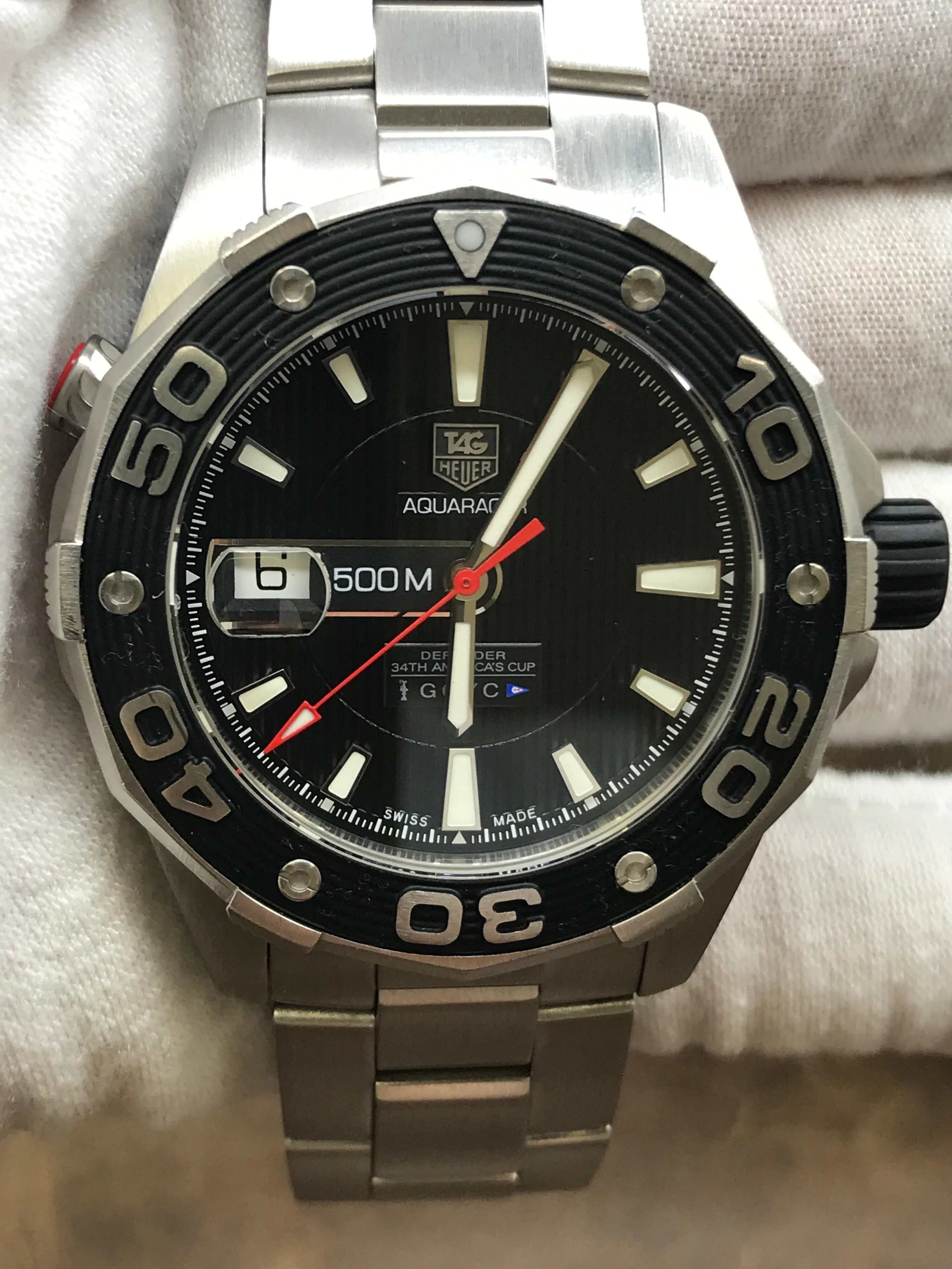 TAG Heuer Aquaracer Defender WAJ2119.FT6015 Black Dial Automatic Men's Watch