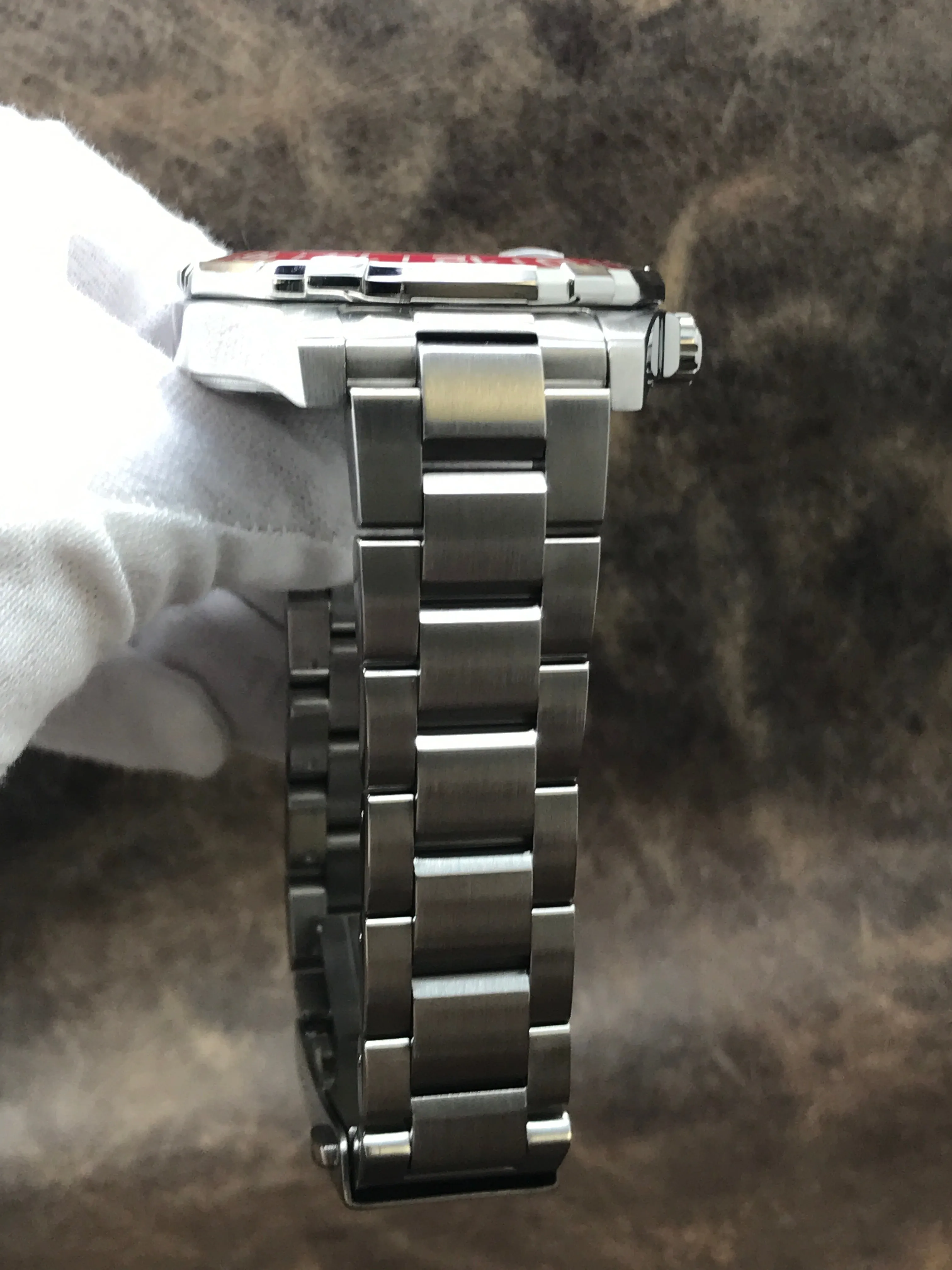 TAG Heuer Aquaracer Pepsi GMT WAY201F.BA0927 Black Dial Automatic Men's Watch
