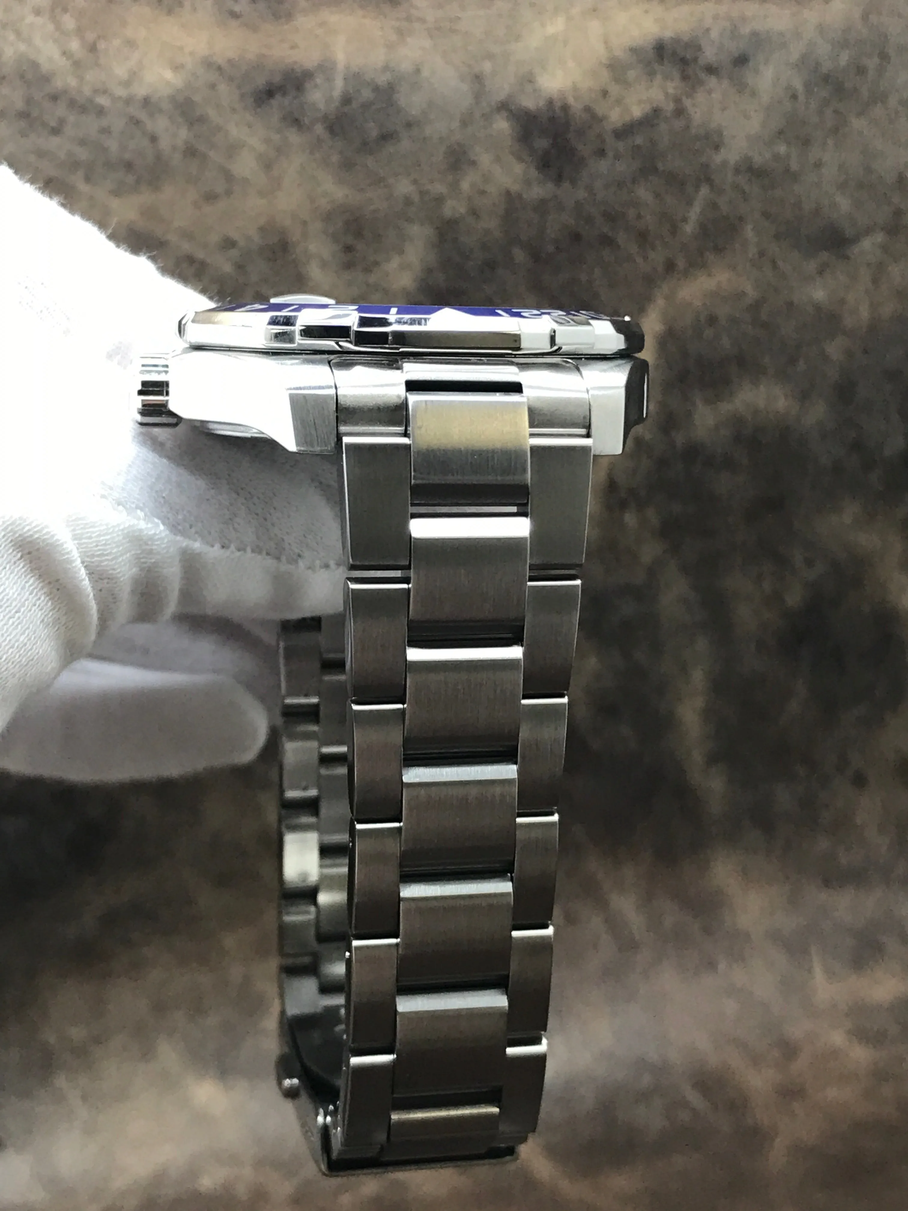 TAG Heuer Aquaracer Pepsi GMT WAY201F.BA0927 Black Dial Automatic Men's Watch