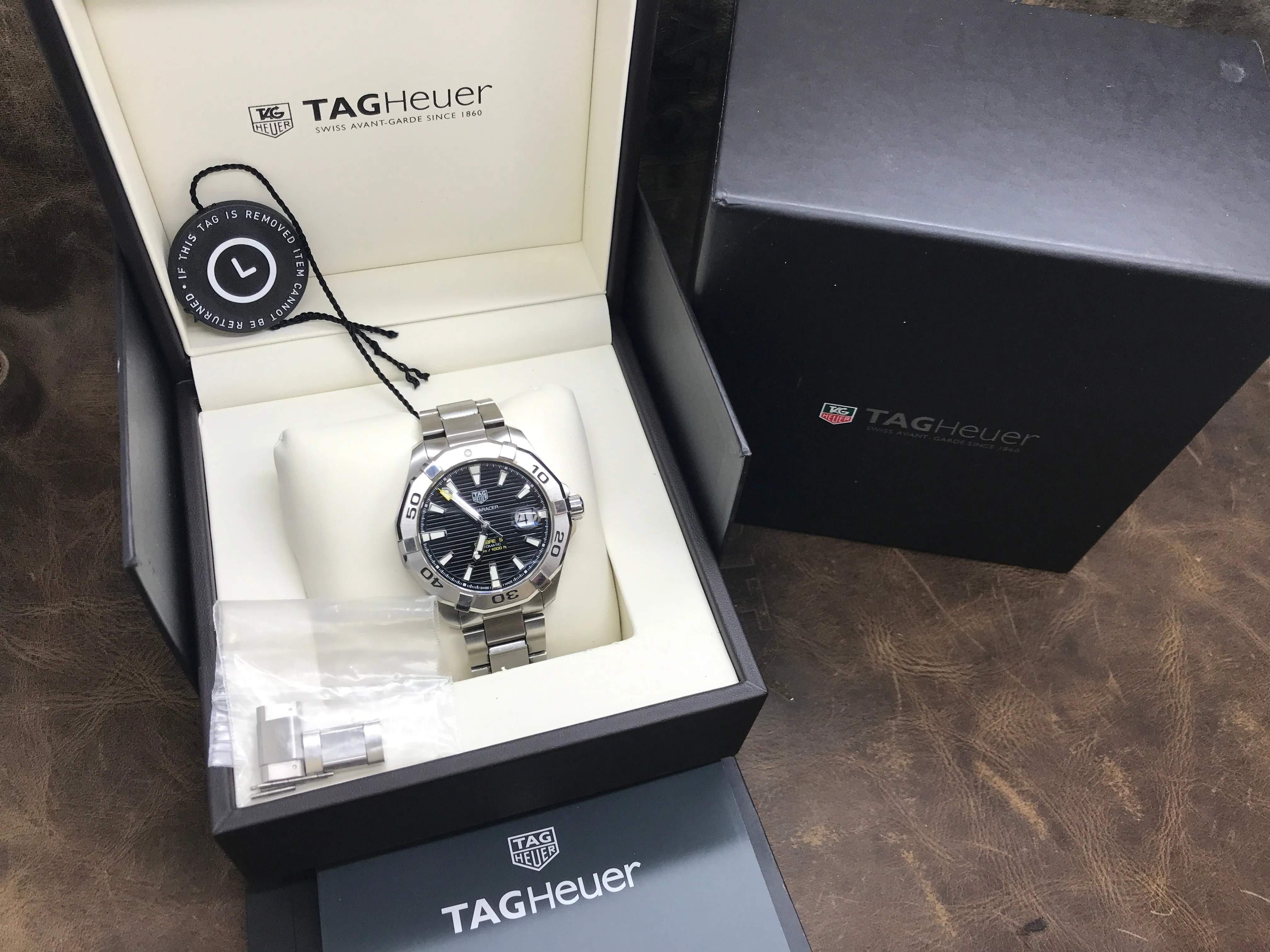 TAG Heuer Aquaracer way2010.ba0927 Black Dial Automatic Men's Watch