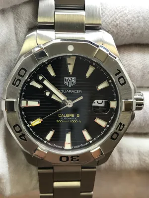 TAG Heuer Aquaracer way2010.ba0927 Black Dial Automatic Men's Watch