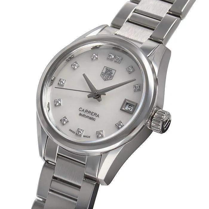 TAG HEUER CARRERA AUTOMATIC STAINLESS STEEL WOMEN WATCH WAR2414.BA0776
