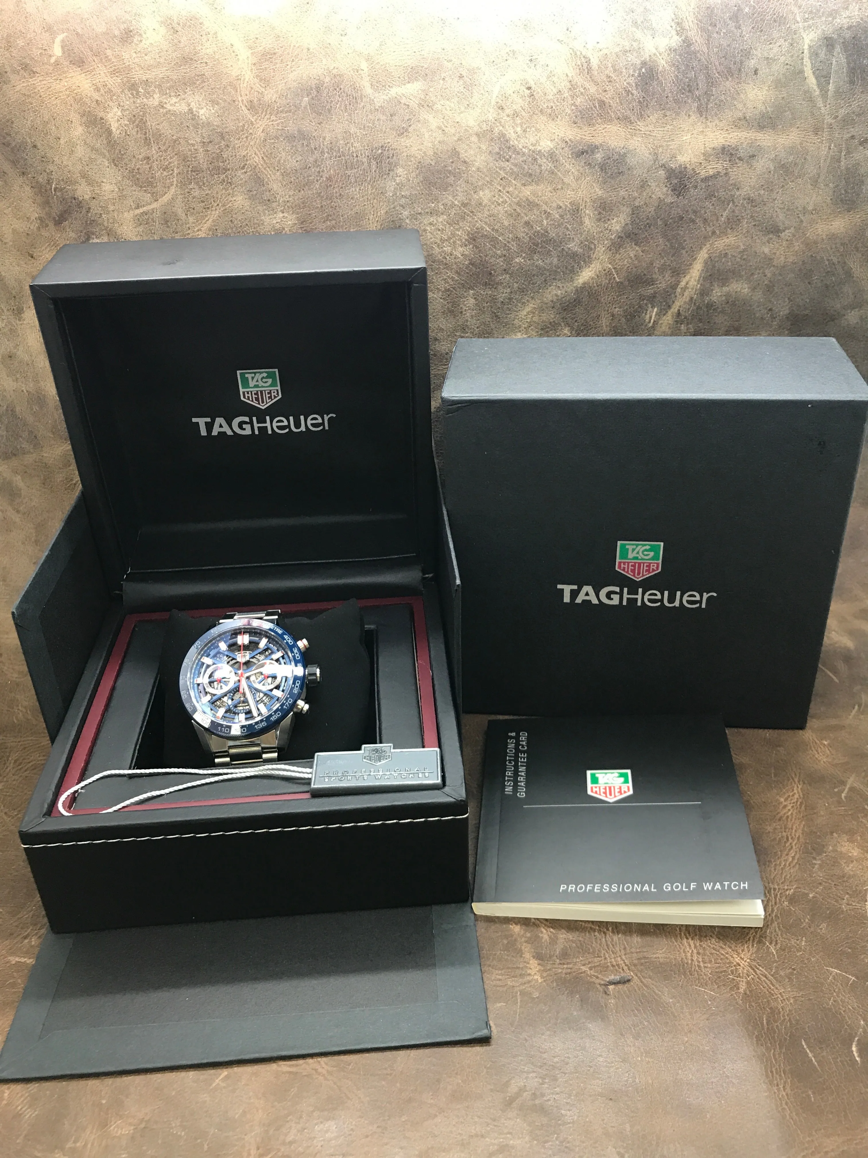 TAG Heuer Carrera Heuer 01 CAR201T.BA0766 Blue Skeleton Dial Automatic Men's Watch