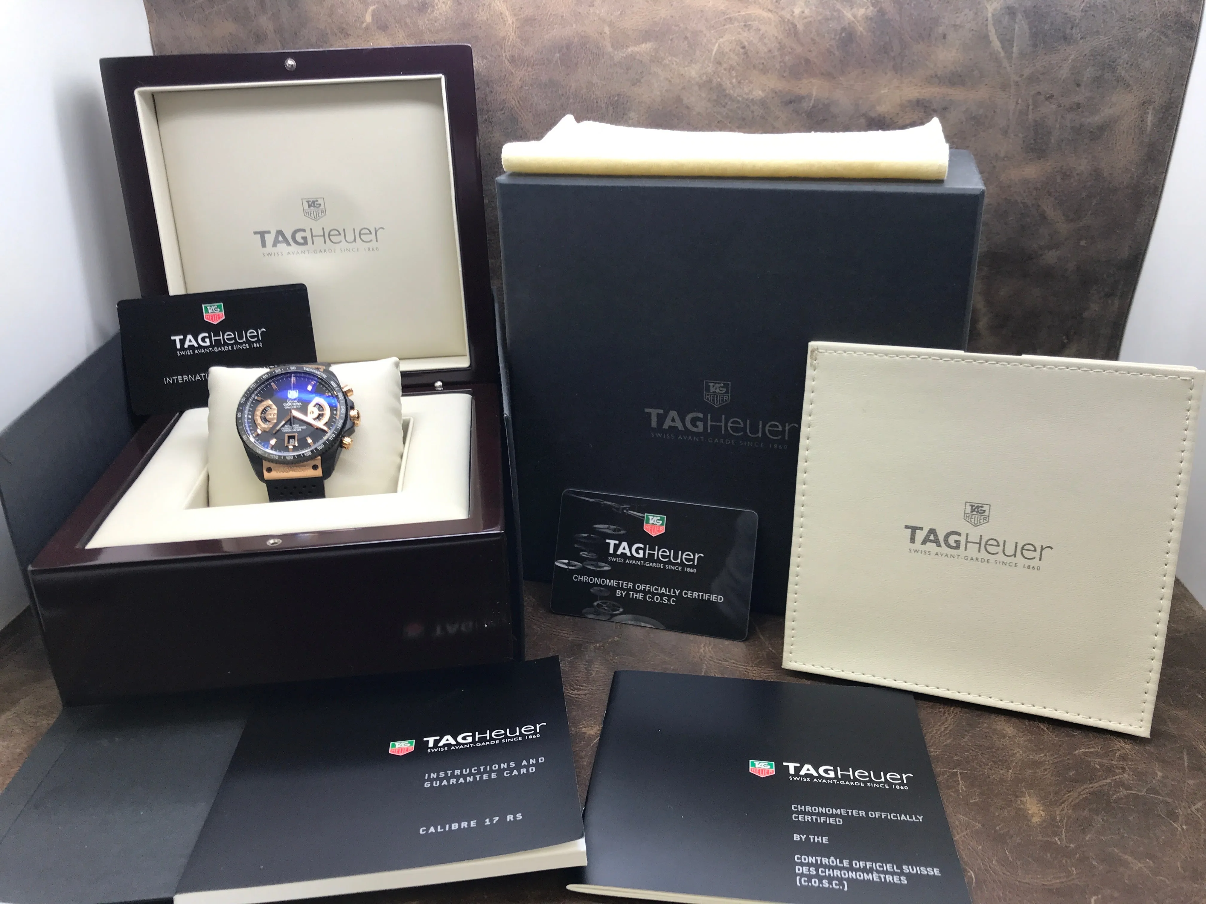 TAG Heuer Grand Carrera Tourneau L.E CAV518C Black Dial Automatic Men's Watch