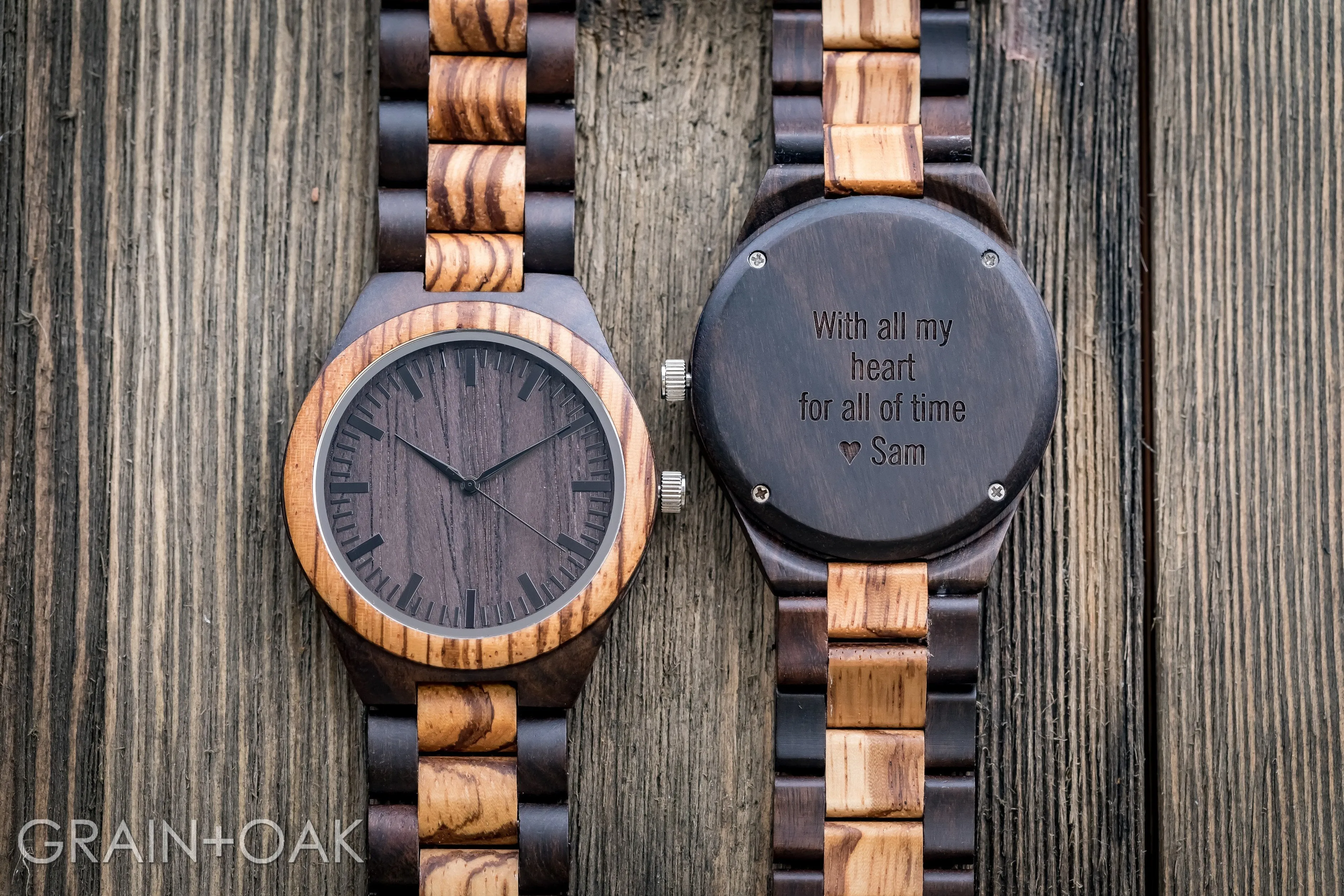 The Ridge Zebrawood   Ebony | Set of 11