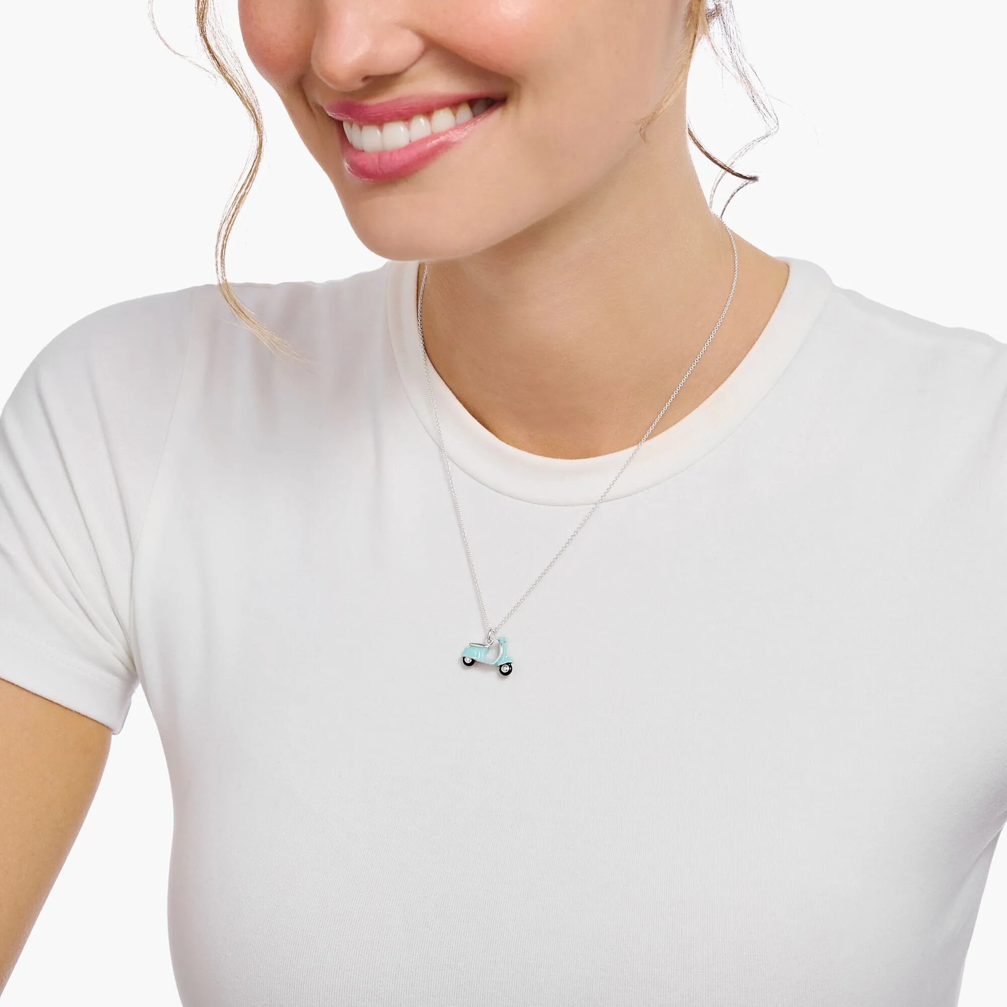 THOMAS SABO Necklace with blue scooter pendant