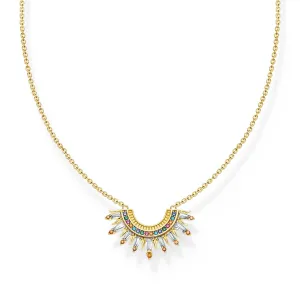 THOMAS SABO Necklace with sun beams and colourful stones