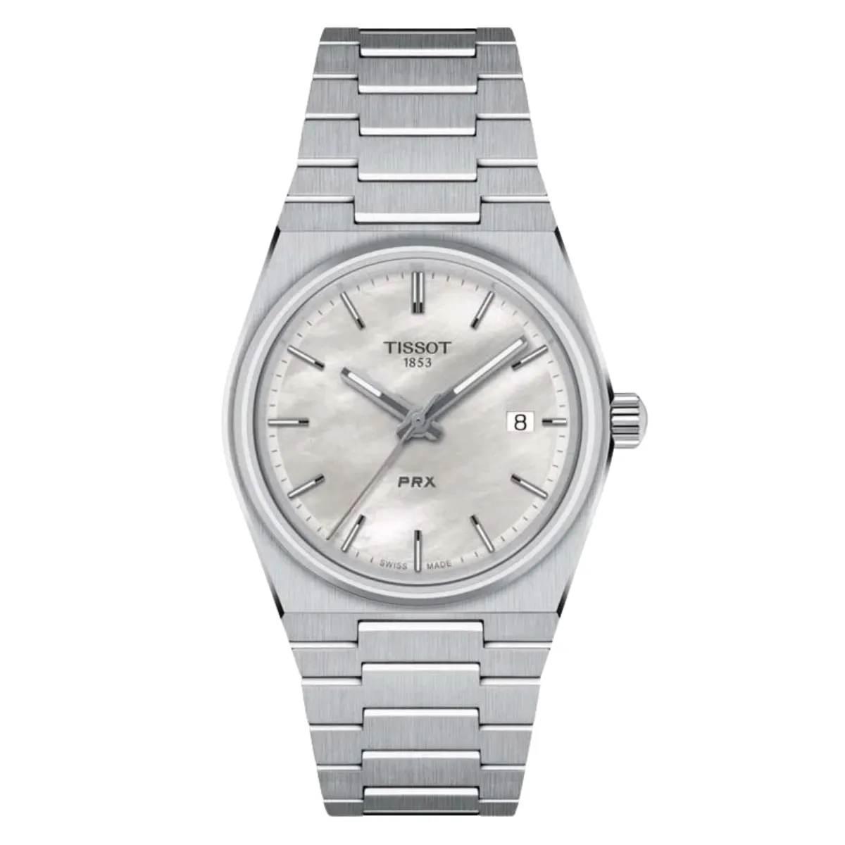 Tissot 1853 PRX T1372101111100 T137.210.11.111.00 Quartz MOP Dial Unisex Dress Watch